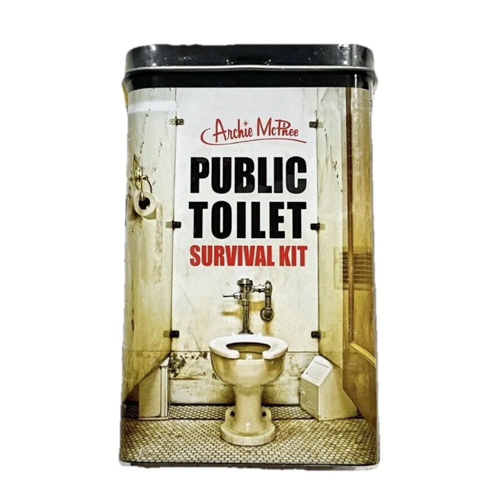 Archie McPhee Public Toilet Survival Kit Gag Gift Travel Essentials NEW Sealed